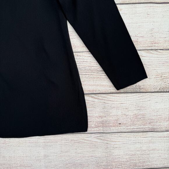 Exclusively Misook Asian Toggle Clasp Tunic Women's Size XS Petite Black‎ - Picture 8 of 11